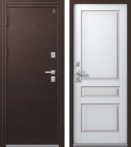 Центурион Т-2 Шоколадный муар-Кашемир белый (терморазрыв)